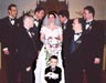 Bride with adoring men